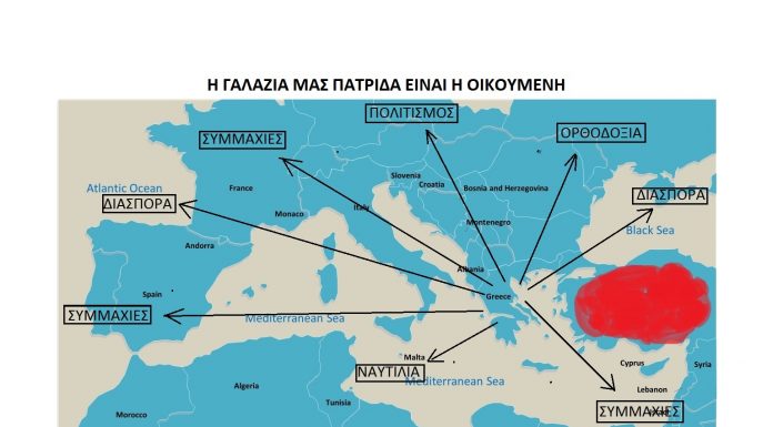 Η ΓΑΛΑΖΙΑ ΜΑΣ ΠΑΤΡΙΔΑ ΕΙΝΑΙ Η ΟΙΚΟΥΜΕΝΗ…