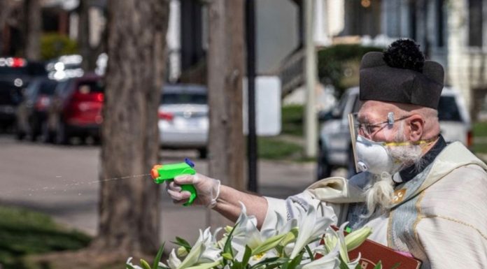 Priests Are Using Water Guns to Spray Holy Water!!