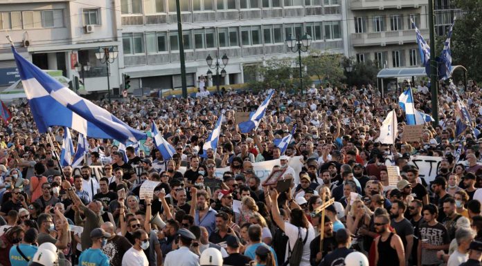 Huge Demonstrations In Greece Against Mandatory Vaccinations!