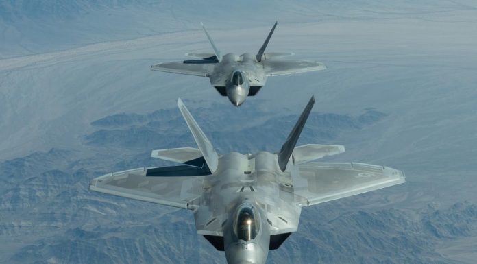 American F-22 Jets From Souda Bay in Crete Fly Over Occupied Cyprus!