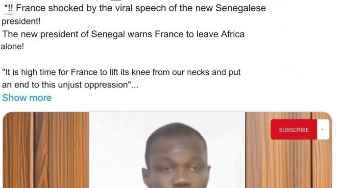 Senegal To France: Leave Africa Alone!!