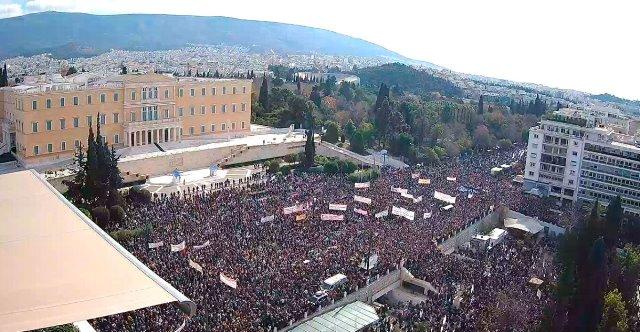 Greeks Flood Syntagma Sq. To Protest Corruption And Injustice! (EN-GR)