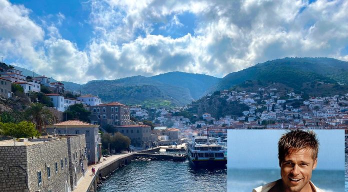 Brad Pitt Filming in Hydra – Kimberly Expected to Visit