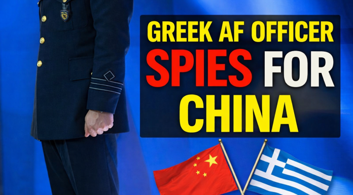 Greek AF Officer Arrested for Spying for China