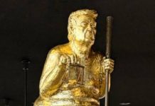 The “Orange Plague”: A Giant Golden Trump Statue at the European Parliament